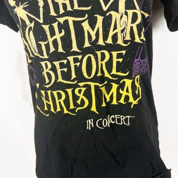The Nightmare Before Christmas Live In Concert T Shirt Small Black - Picture 3 of 5